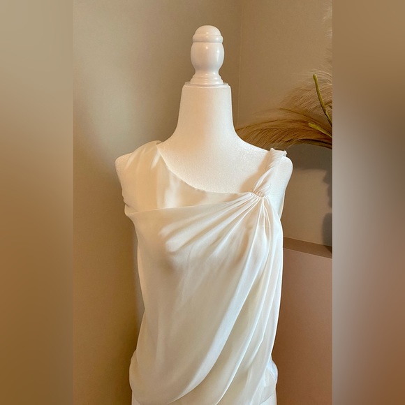 Express Tops - Express Women’s Small Cream Dress Tank Top Shirt Office Summer Fall Spring